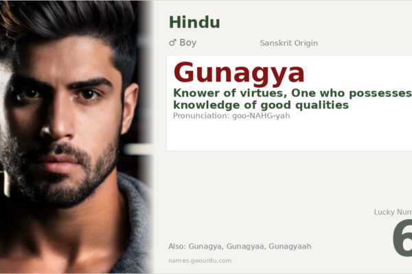 Gunagya Name Meaning — Sanskrit Origin, Boy Name & Details (2025)