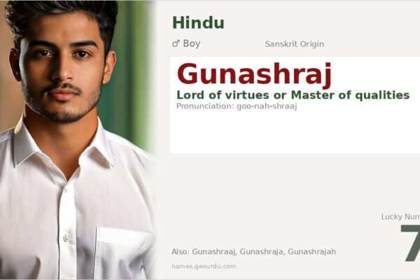Gunashraj Meaning — Sanskrit Origin, Boy Name & Details (2025)