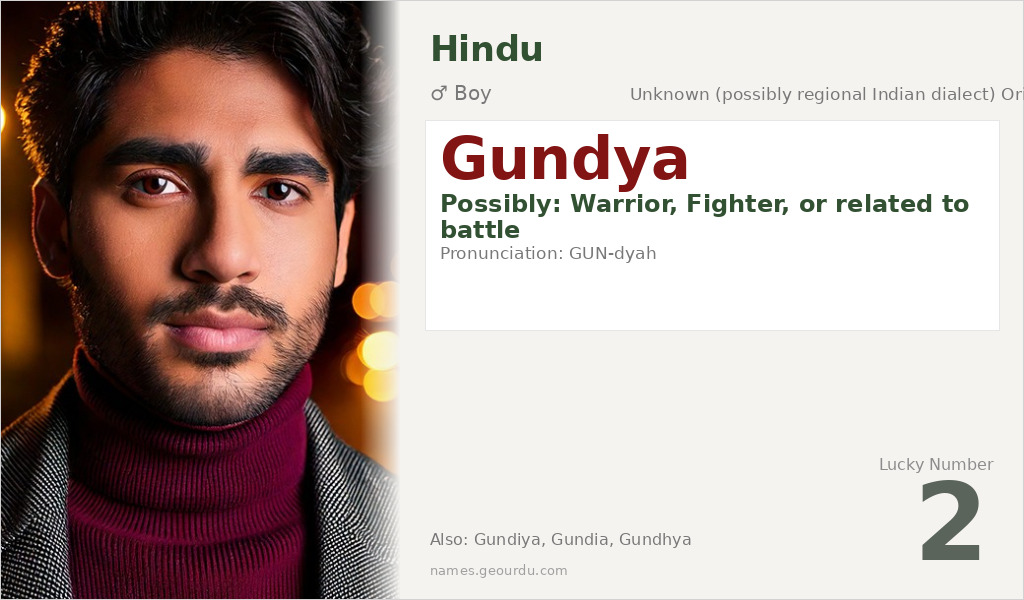 Gundya Name Meaning and Details