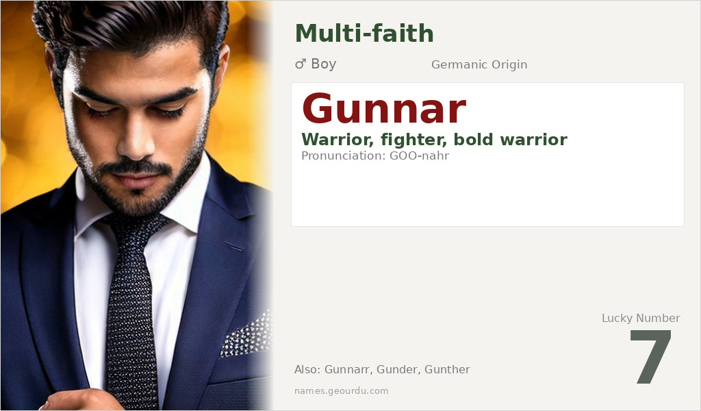 Gunnar Name Meaning and Details