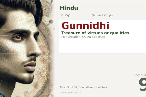 Gunnidhi Name Meaning — Sanskrit Origin, Boy Name & Details (2025)