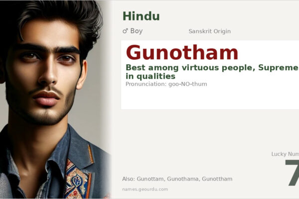 Gunotham Name Meaning — Sanskrit Origin, Boy Name & Details (2025)