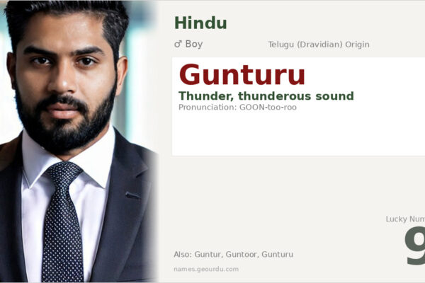 Gunturu Name Meaning — Telugu Origin, Boy Name & Details (2025)