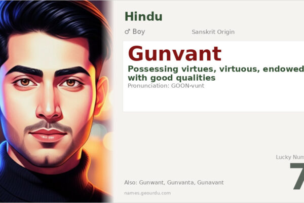 Gunvant Name Meaning — Sanskrit Origin, Boy Name & Details (2025)