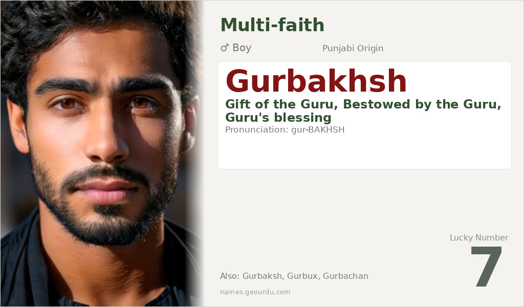 Gurbakhsh Name Meaning and Details