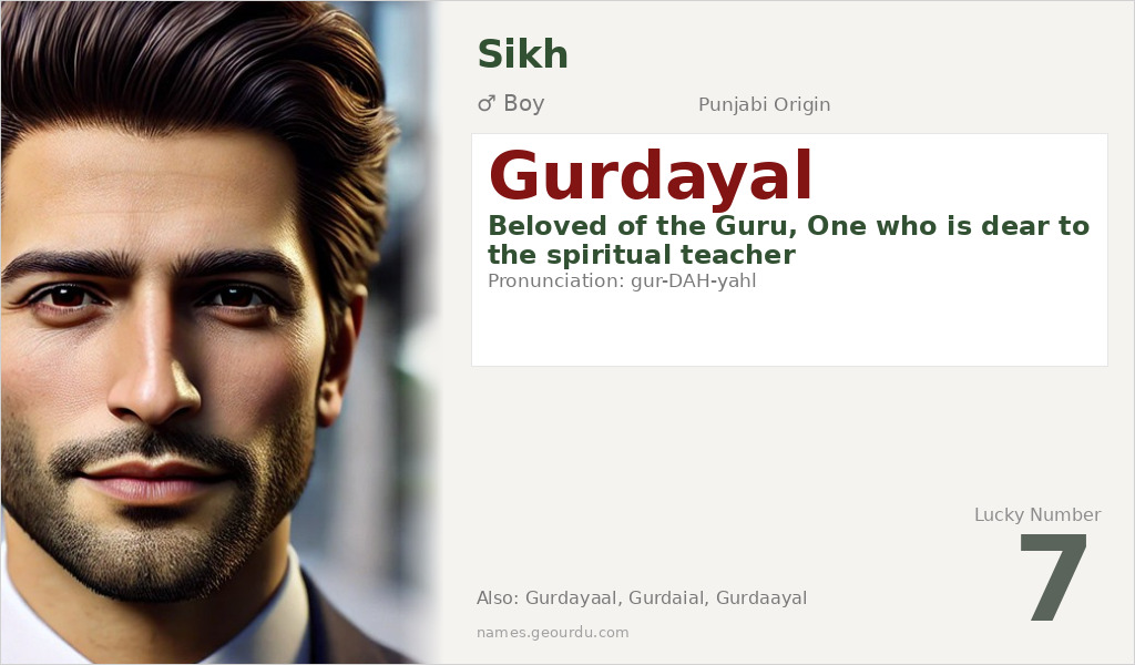 Gurdayal Name Meaning and Details