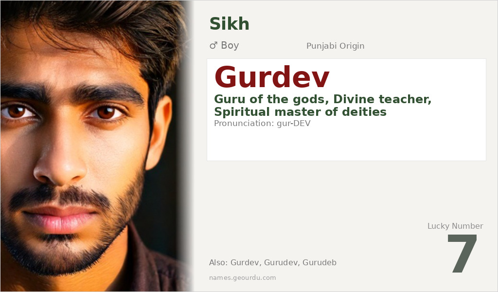 Gurdev Name Meaning and Details