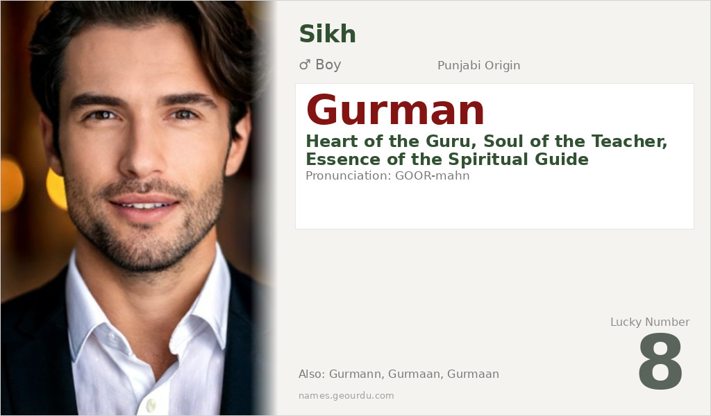 Gurman Name Meaning and Details
