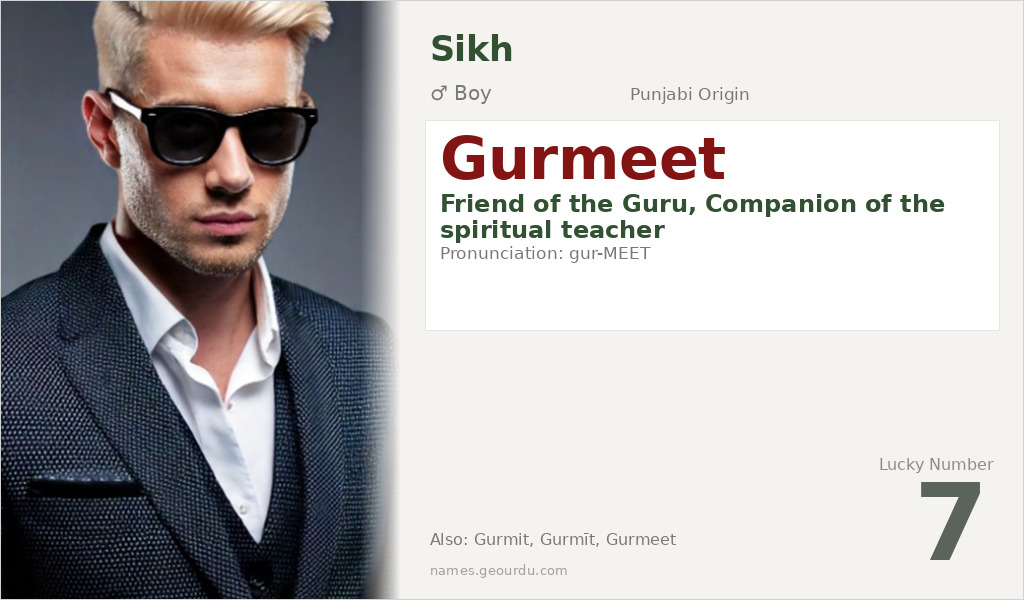 Gurmeet Name Meaning and Details