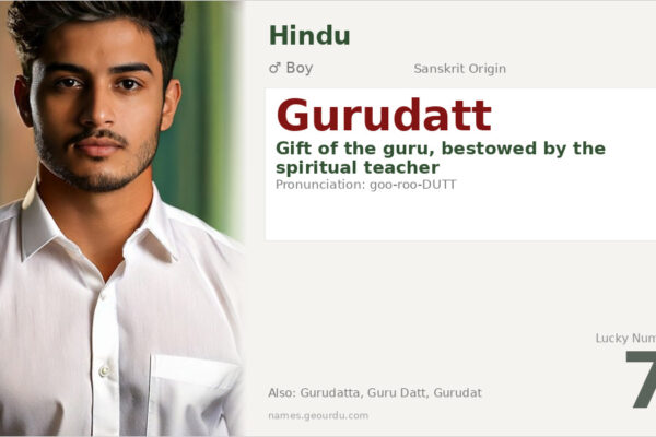 Gurudatt Name Meaning — Sanskrit Origin, Hindu Boy Name & Details (2025)
