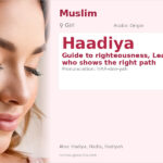 Haadiya Name Meaning and Details