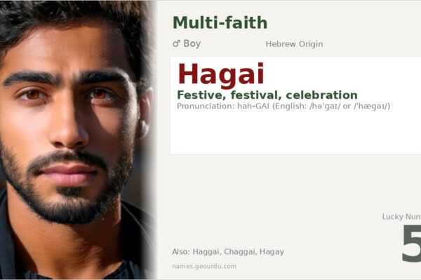 Hagai Name Meaning — Hebrew Origin, Boy’s Name & History (2025)