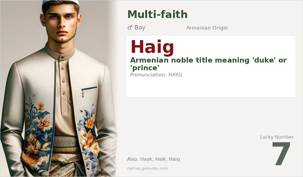 Haig Name Meaning and Details