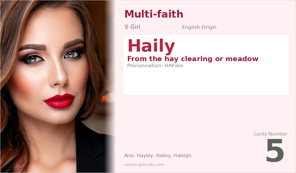 Haily Name Meaning and Details