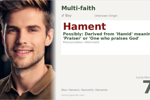 Hament Name Meaning — Origin, Gender & Details (2025)