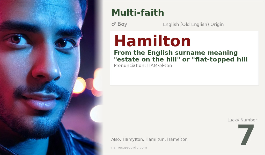 Hamilton Name Meaning and Details