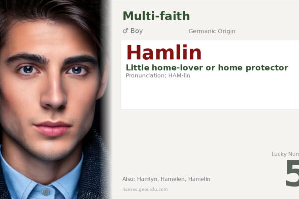 Hamlin Name Meaning — Germanic Origin, Boy Name & Details (2025)