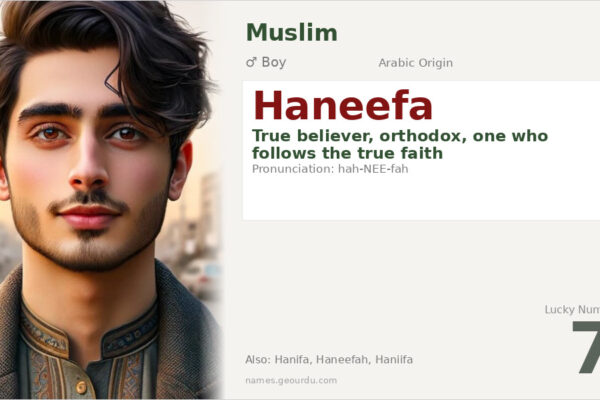 Haneefa Name Meaning — Arabic Origin, Boy Name & Islamic Significance (2025)