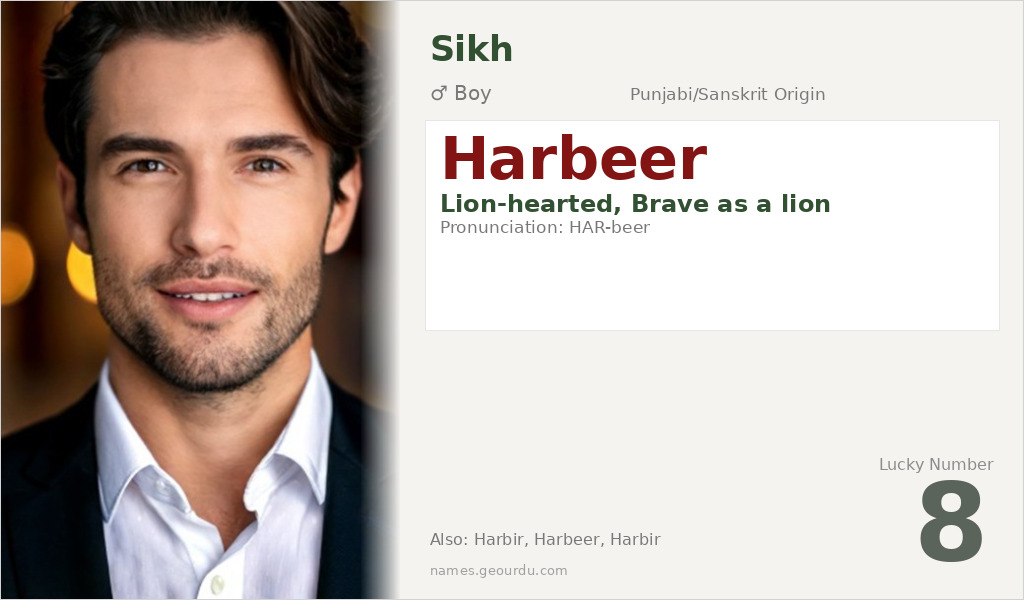 Harbeer Name Meaning and Details