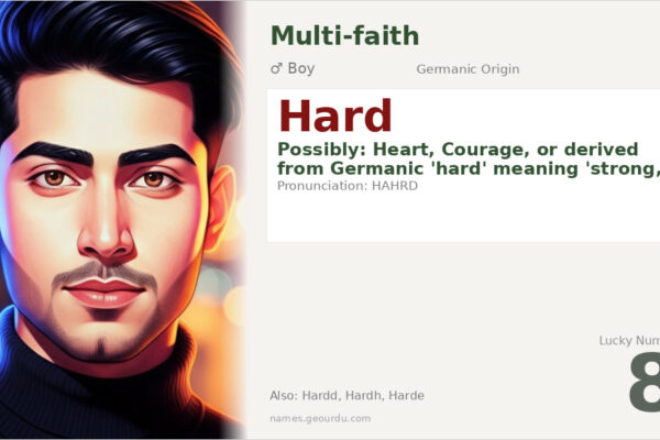 Hard Name Meaning — Origin, Gender & Details (2025)
