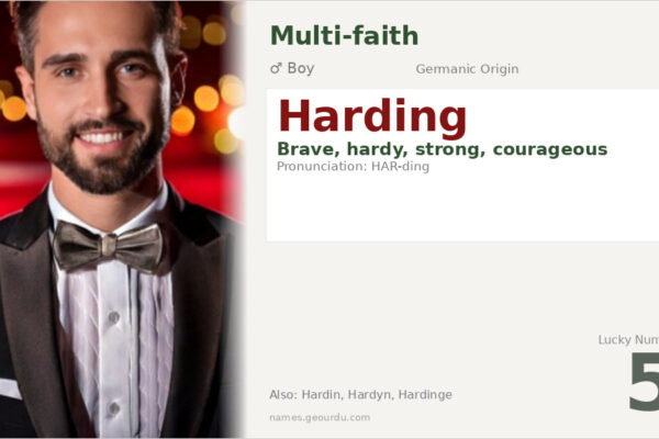 Harding Name Meaning — Origin, Gender & Details (2025)