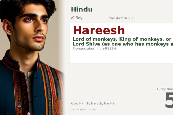 Hareesh Name Meaning — Sanskrit Origin, Boy Name & Details (2025)