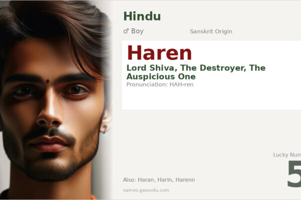 Haren Name Meaning — Sanskrit Origin, Hindu Boy Name & Details (2025)