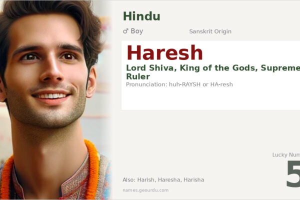 Haresh Name Meaning — Sanskrit Origin, Boy Name & Details (2025)