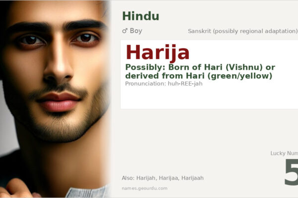 Harija Name Meaning — Origin, Gender & Details (2025)