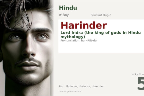 Harinder Name Meaning — Sanskrit Origin, Hindu Boy Name & Details (2025)
