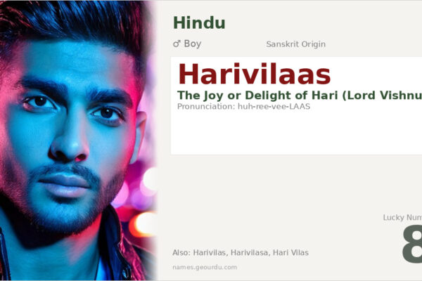 Harivilaas Meaning — Origin, Gender & Details (2025)