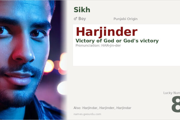 Harjinder Name Meaning — Origin, Gender & Details (2025)
