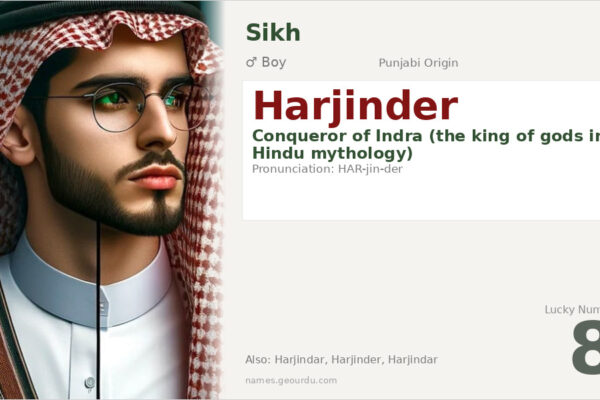Harjinder Name Meaning — Origin, Gender & Details (2025)
