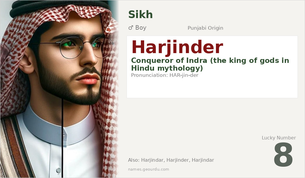 Harjinder Name Meaning and Details