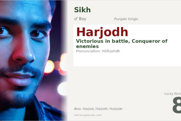 Harjodh Name Meaning — Punjabi Origin, Boy Name & Details (2025)