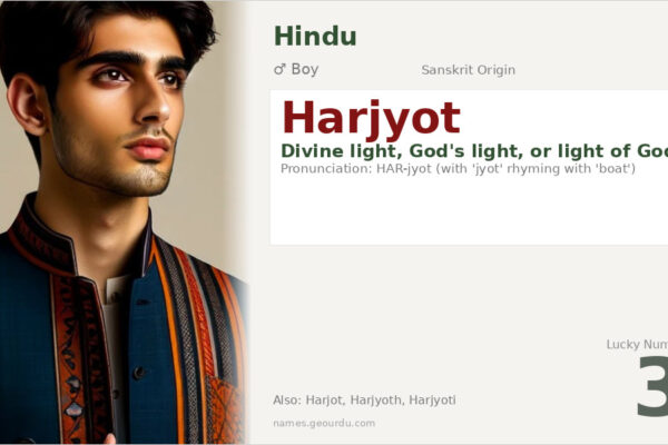 Harjyot Name Meaning — Divine Light, Origin & Details (2025)