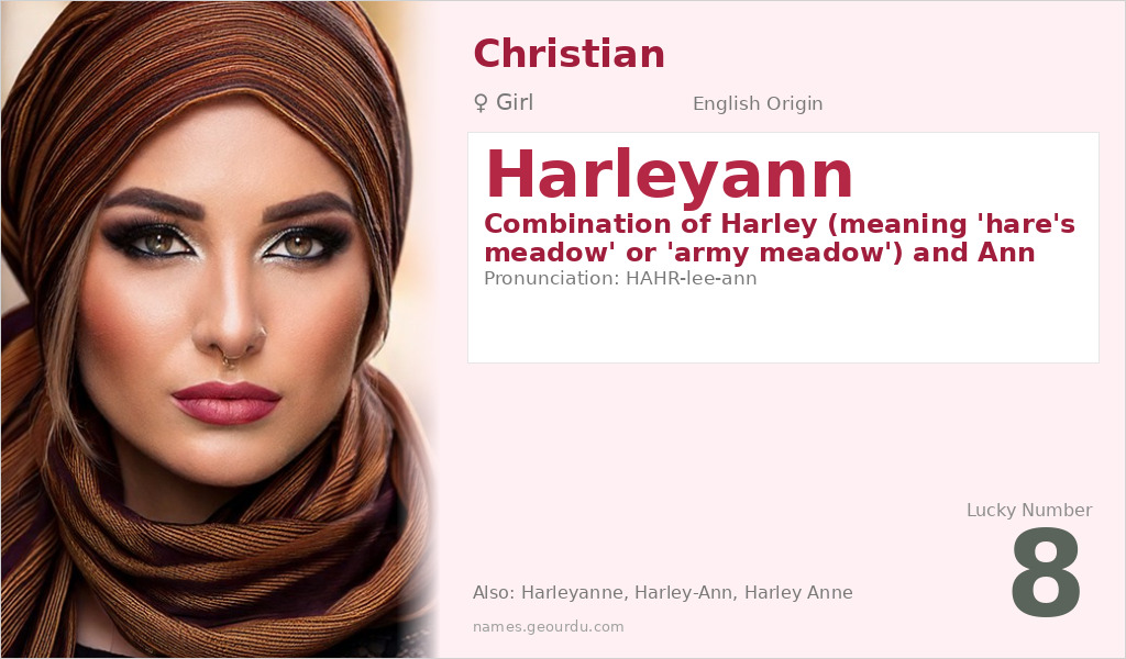 Harleyann Name Meaning and Details