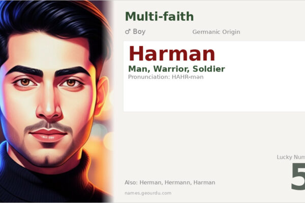 Harman Name Meaning — Germanic Origin, Boy Name & Details (2025)
