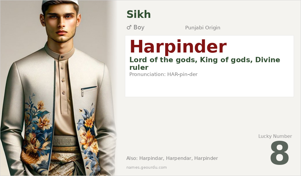 Harpinder Name Meaning and Details