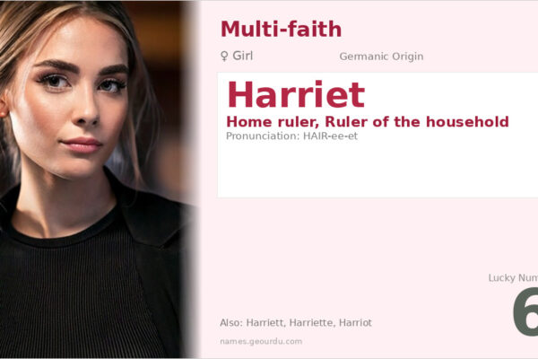 Harriet Name Meaning — Germanic Origin, Girl Name & History (2025)