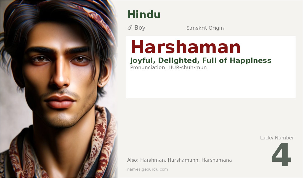 Harshaman Name Meaning and Details