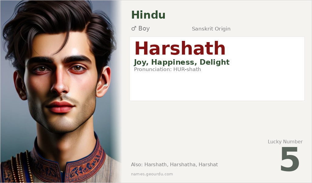 Harshath Name Meaning and Details