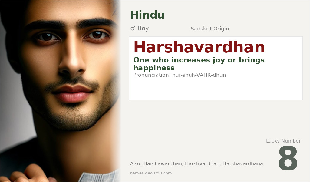 Harshavardhan Name Meaning and Details
