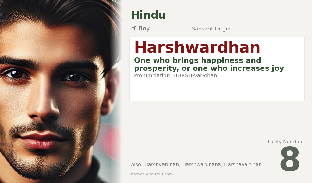 Harshwardhan Name Meaning and Details