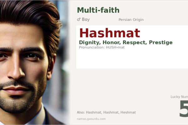 Hashmat Name Meaning — Persian Origin, Boy Name & Details (2025)