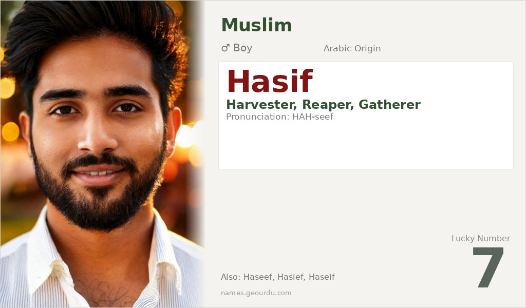 Hasif Name Meaning and Details