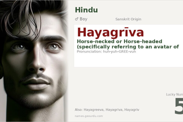 Hayagrīva Meaning — Sanskrit Origin, Hindu Boy Name & Details (2025)