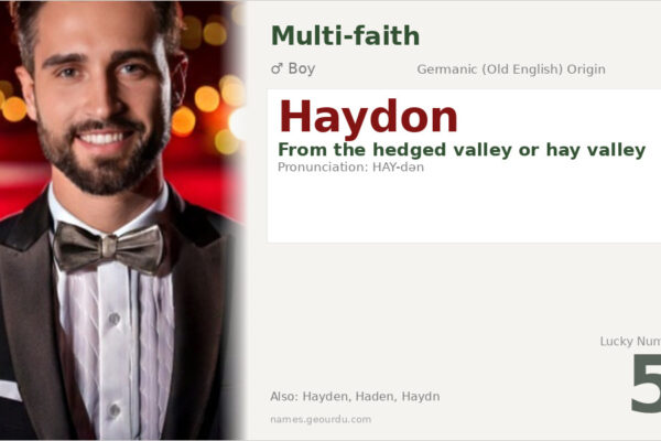Haydon Name Meaning — English Origin, Boy Name & Details (2025)