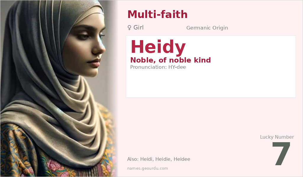 Heidy Name Meaning and Details