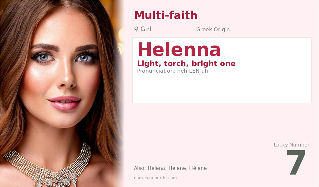 Helenna Name Meaning and Details